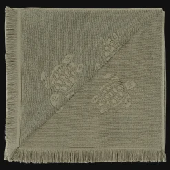 Vilebrequin Beach Fouta In Organic Cotton Turtles Jacquard*Girls Ponchos And Towels