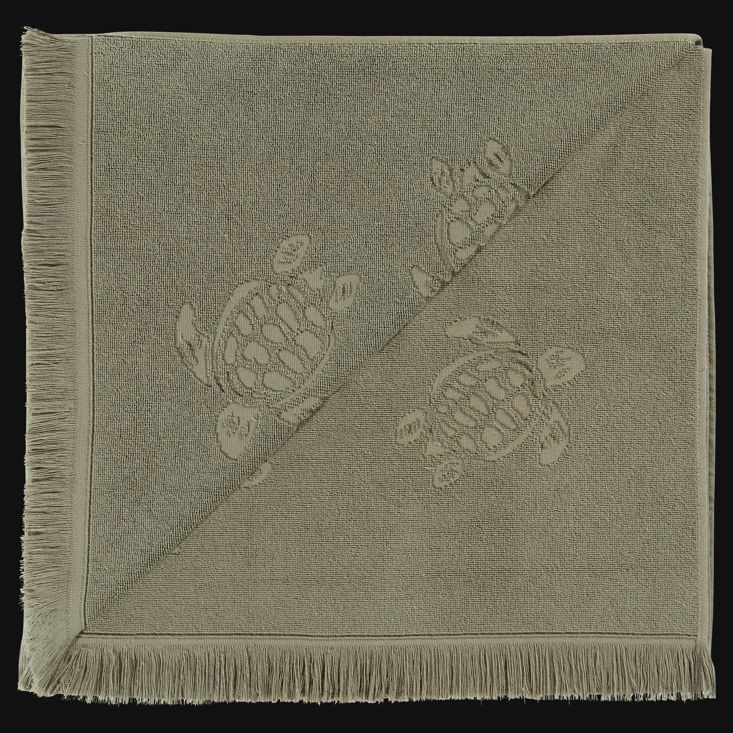 Vilebrequin Beach Fouta In Organic Cotton Turtles Jacquard*Girls Ponchos And Towels