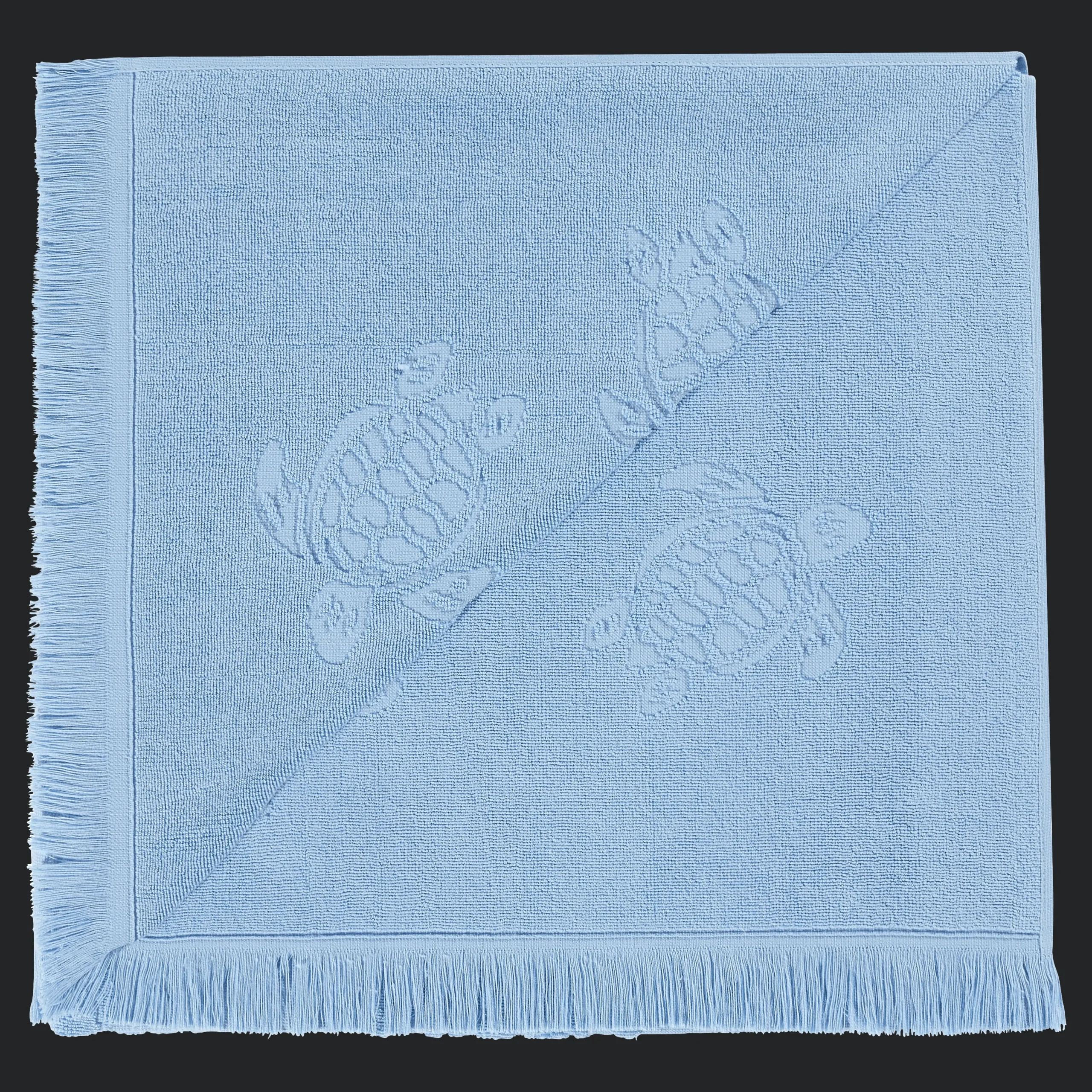 Vilebrequin Beach Fouta In Organic Cotton Turtles Jacquard*Girls Ponchos And Towels