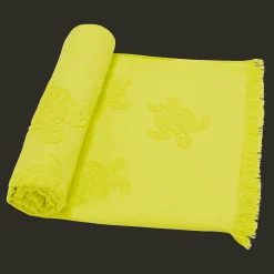 Vilebrequin Beach Fouta In Organic Cotton Turtles Jacquard*Girls Ponchos And Towels