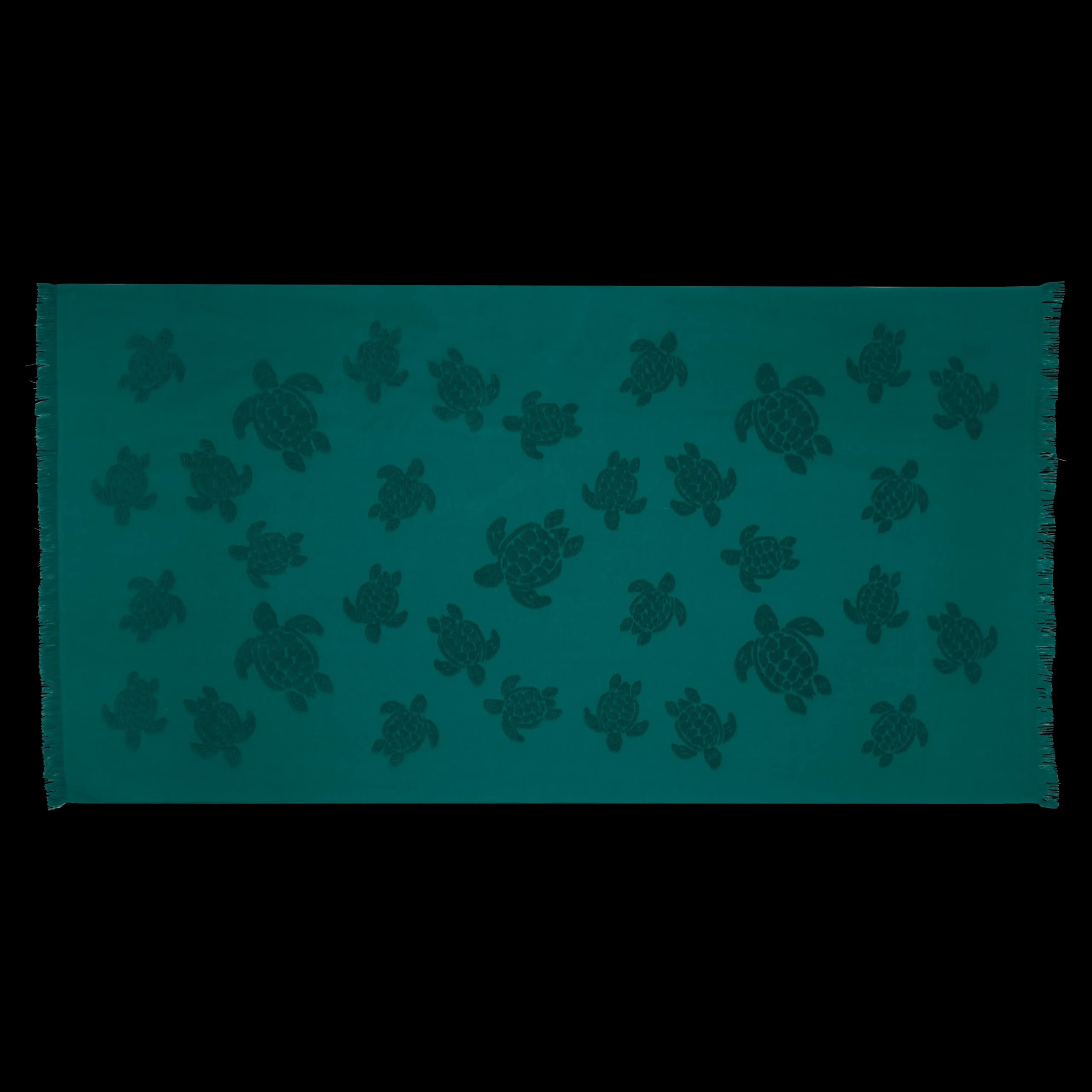Vilebrequin Beach Fouta In Organic Cotton Turtles Jacquard*Girls Ponchos And Towels