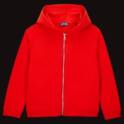 Vilebrequin Boys Front Zip Sweatshirt Turtle Print At The Back*Boys Sweatshirts