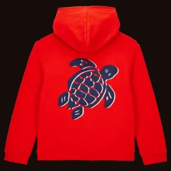 Vilebrequin Boys Front Zip Sweatshirt Turtle Print At The Back*Boys Sweatshirts