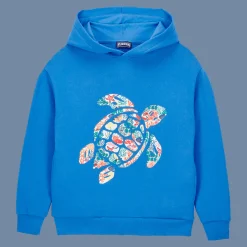 Vilebrequin Boys Hoodie Sweatshirt Turtle Printed Fonds Marins Multicolores*Boys Sweatshirts