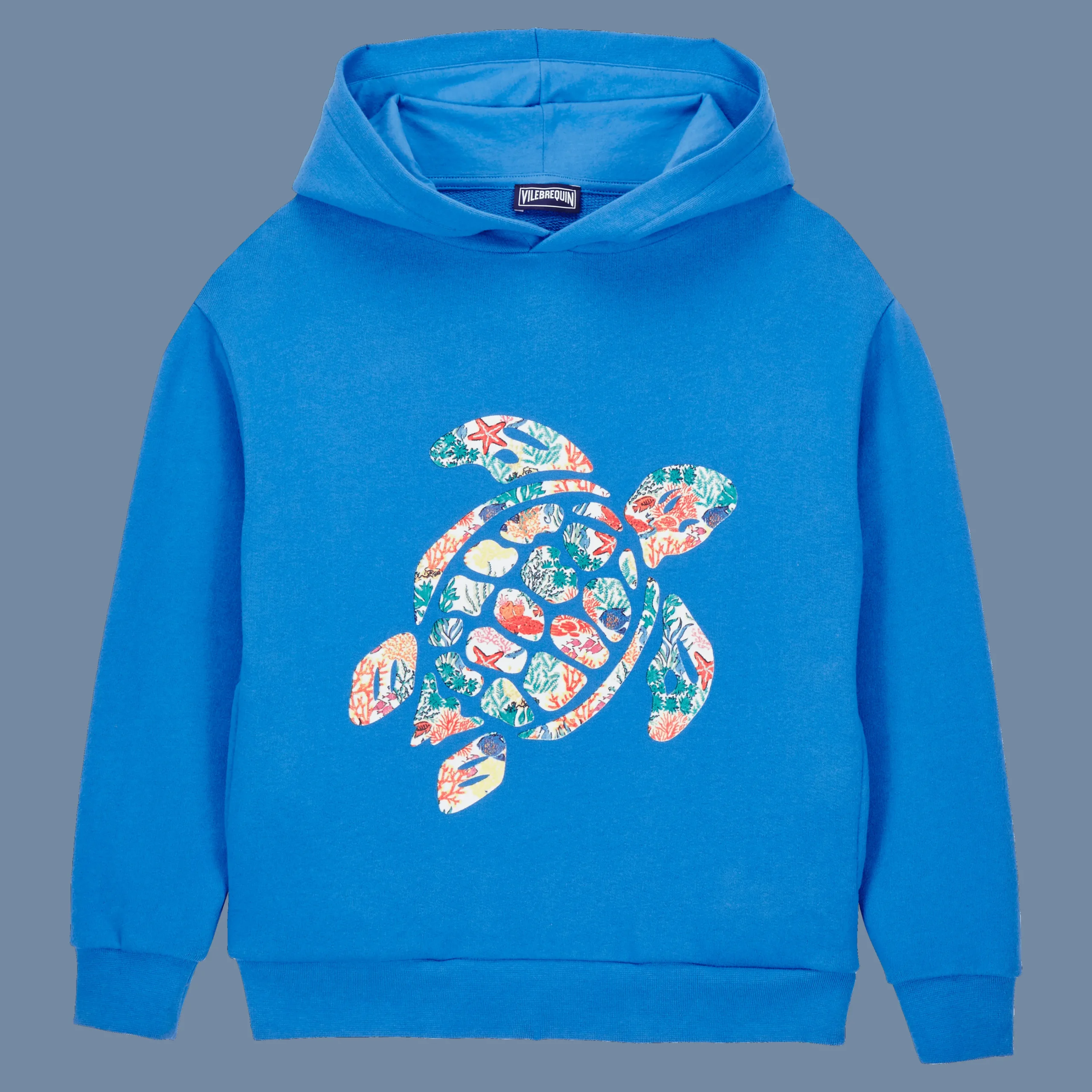 Vilebrequin Boys Hoodie Sweatshirt Turtle Printed Fonds Marins Multicolores*Boys Sweatshirts