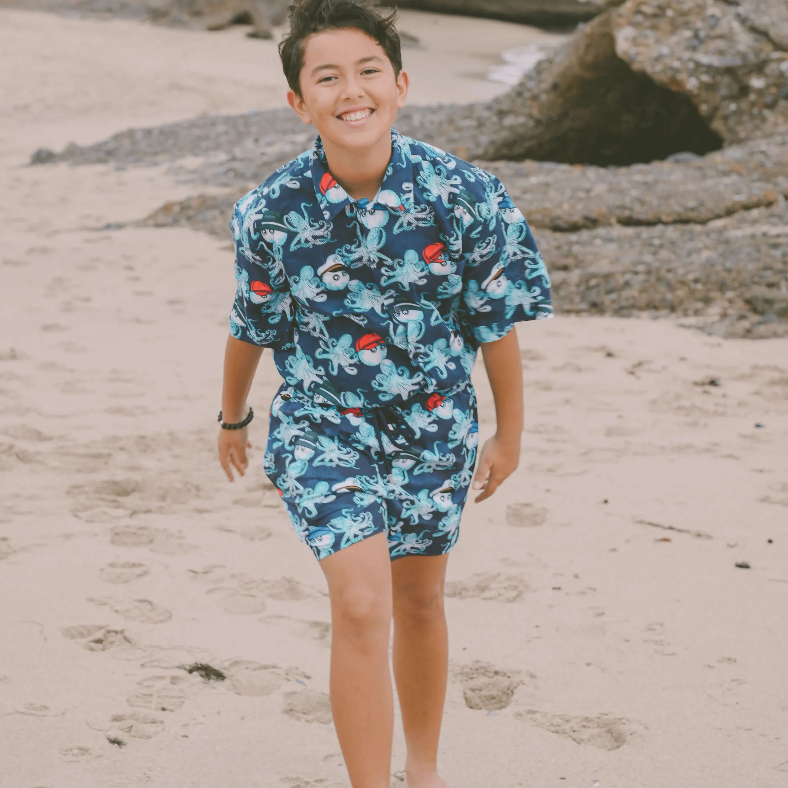 Vilebrequin Boys Stretch Swim Trunks - X Malbon*Boys The Stretch Fabric