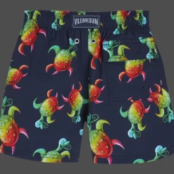 Vilebrequin Boys Stretch Swim Trunks Tortues Rainbow Multicolor - X Kenny Scharf*Boys The Stretch Fabric