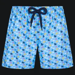 Vilebrequin Boys Stretch Swim Trunks Micro Ronde Des Tortues Rainbow*Boys The Stretch Fabric