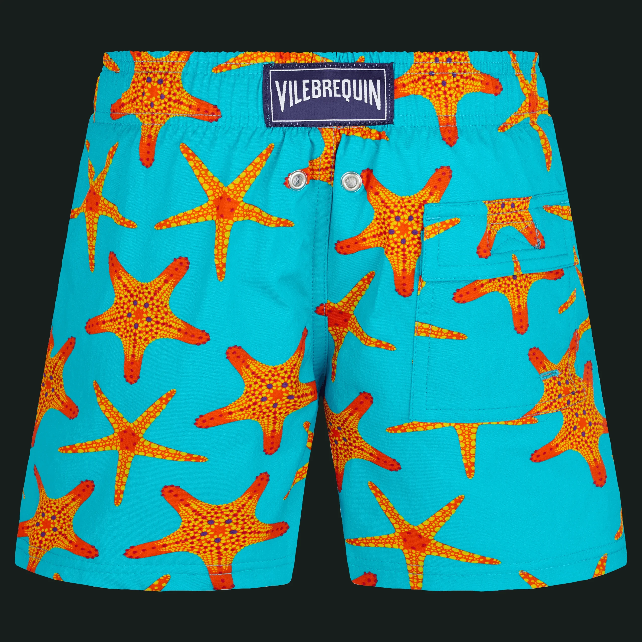 Vilebrequin Boys Stretch Swim Trunks Starfish Dance*Boys The Stretch Fabric