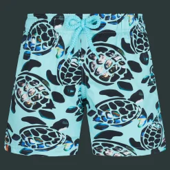 Vilebrequin Boys Stretch Swim Trunks Screen Turtles*Boys The Stretch Fabric