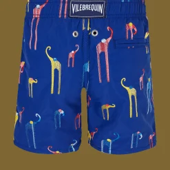 Vilebrequin Boys Swim Trunks Embroidered Giaco Elephant*Boys The Embroidered