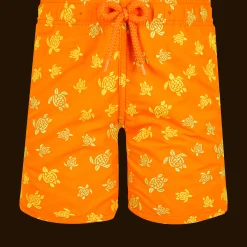 Vilebrequin Boys Swim Trunks Embroidered Micro Ronde Des Tortues - Limited Edition*Boys The Embroidered