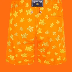Vilebrequin Boys Swim Trunks Embroidered Micro Ronde Des Tortues - Limited Edition*Boys The Embroidered