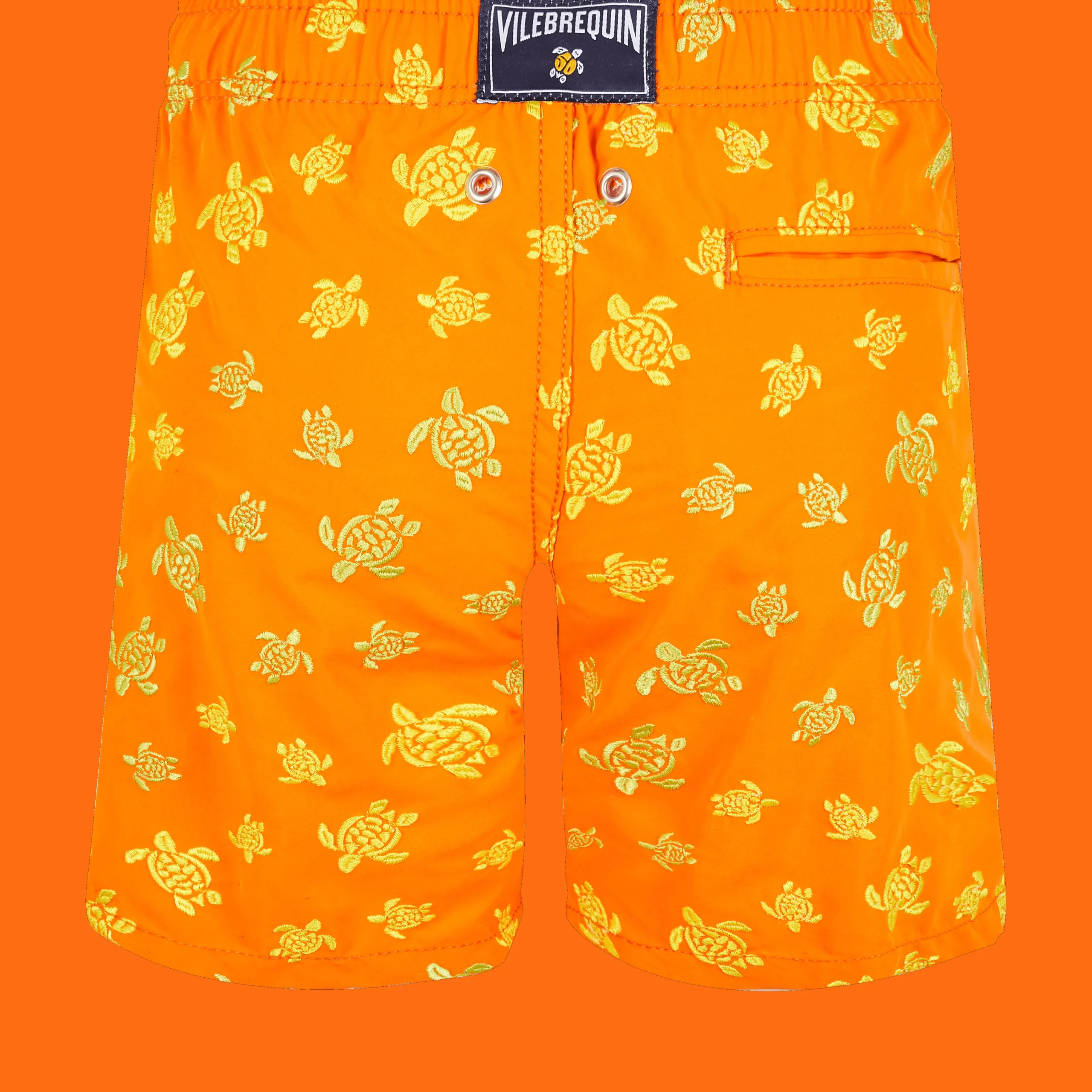 Vilebrequin Boys Swim Trunks Embroidered Micro Ronde Des Tortues - Limited Edition*Boys The Embroidered