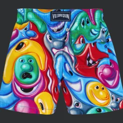 Vilebrequin Boys Swim Trunks Faces In Places - X Kenny Scharf*Boys The Iconic