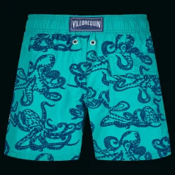 Vilebrequin Boys Swim Trunks Poulpes Flocked*Boys The Iconic