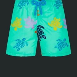 Vilebrequin Boys Swim Trunks Ronde Des Tortues Multicolore*Boys The Iconic