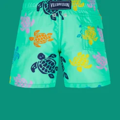 Vilebrequin Boys Swim Trunks Ronde Des Tortues Multicolore*Boys The Iconic