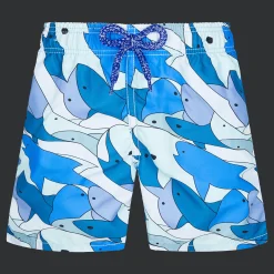 Vilebrequin Boys Swim Trunks Shark All Around*Boys The Iconic