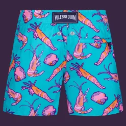 Vilebrequin Boys Ultra-Light And Packable Swim Trunks Crevettes Et Poissons*Boys The Light Fabric