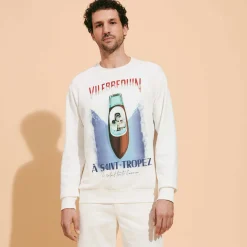 Vilebrequin Cotton And Fleece Crewneck Men Sweatshirt Inboard Boat*Men Sweatshirts