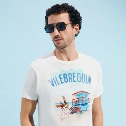 Vilebrequin Cotton Men T-Shirt Malibu Lifeguard*Men T-Shirts