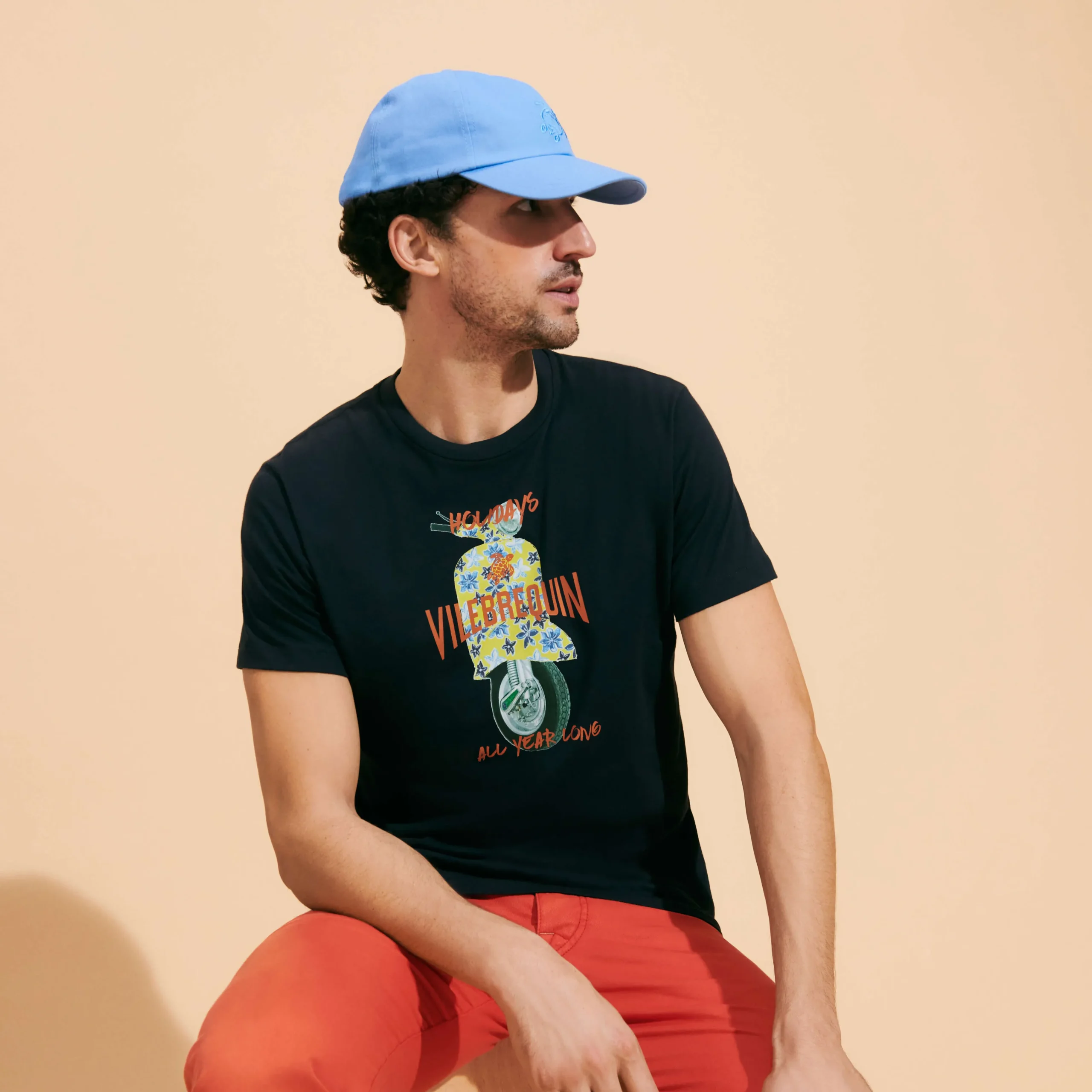 Vilebrequin Cotton Men T-Shirt Raiatea*Men T-Shirts