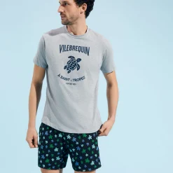 Vilebrequin Cotton Men T-Shirt Turtles Leopard*Men T-Shirts