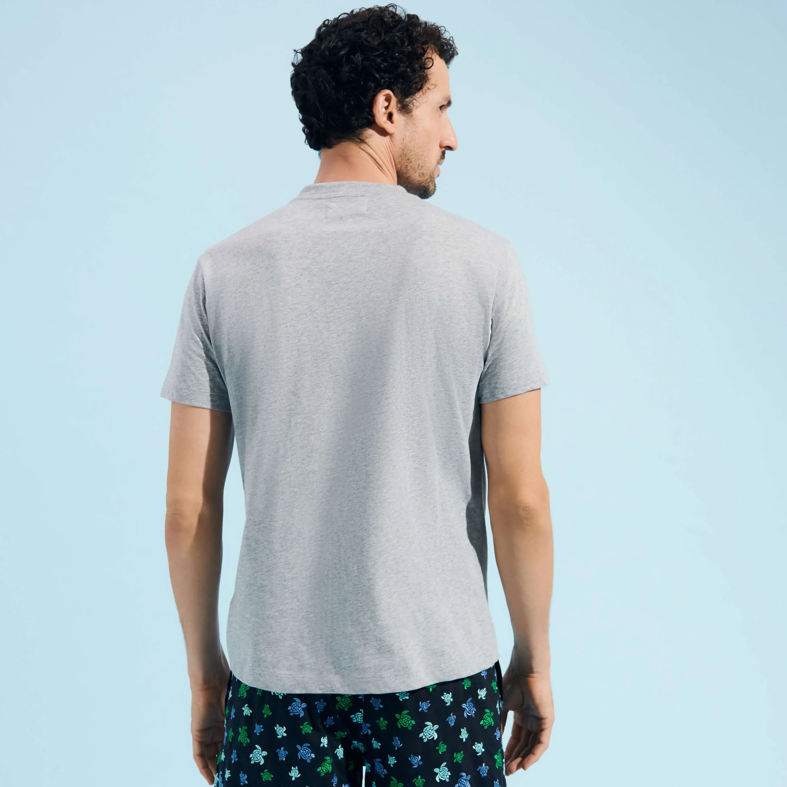 Vilebrequin Cotton Men T-Shirt Turtles Leopard*Men T-Shirts