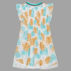 Vilebrequin Girl Mini Dress Iridescent Flowers Of Joy- X Poupette St Barth*Girls Dresses