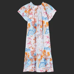 Vilebrequin Girls Cotton Voile Dress Peaceful Trees*Girls Dresses