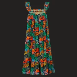 Vilebrequin Girls Long Dress Fonds Marins Multicolores*Girls Dresses