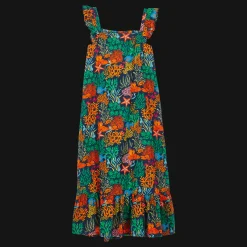 Vilebrequin Girls Long Dress Fonds Marins Multicolores*Girls Dresses