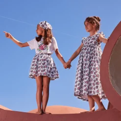 Vilebrequin Girls Long Dress Provencal Turtle*Girls Dresses