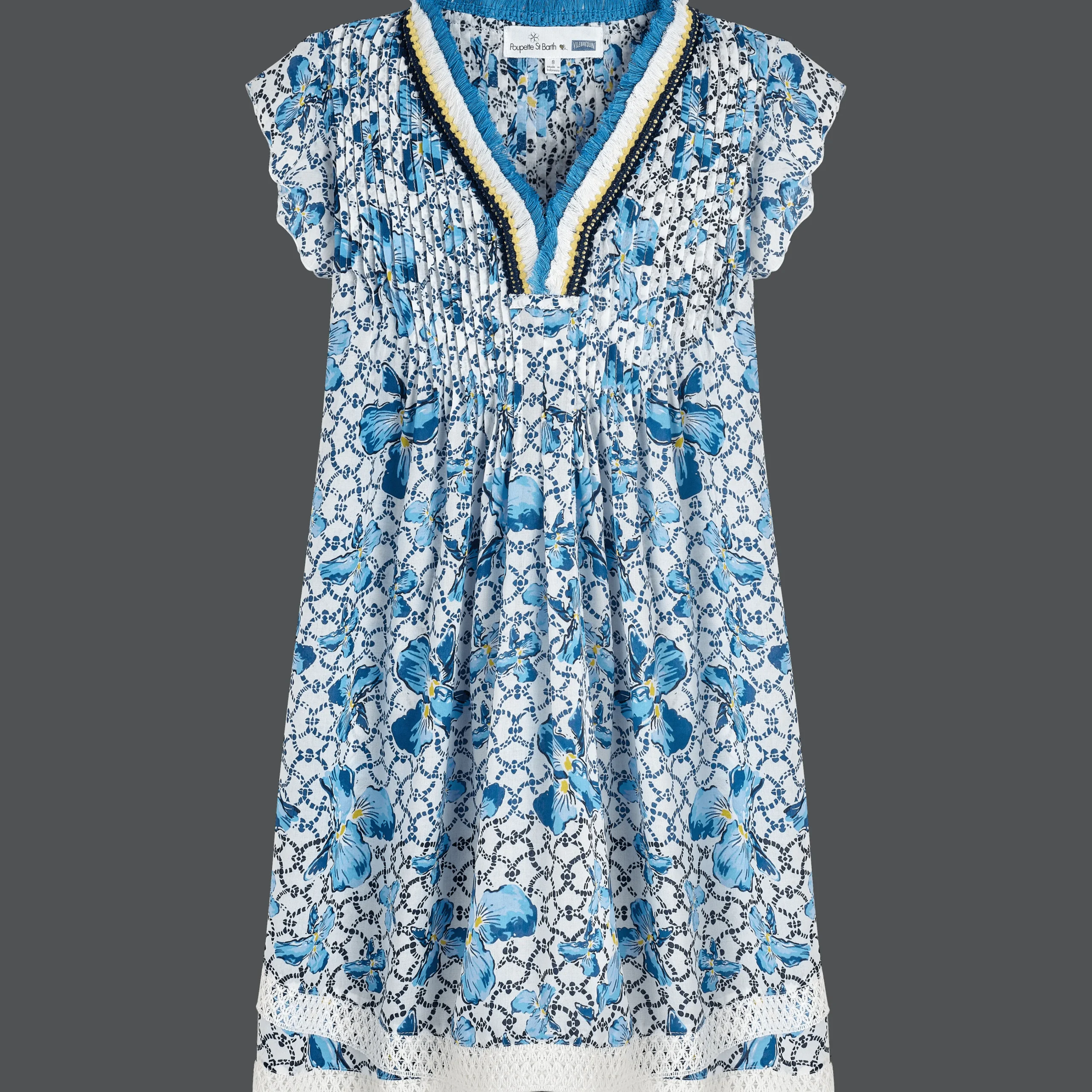 Vilebrequin Girls Mini Dress Iris Lace- X Poupette St Barth*Girls Dresses