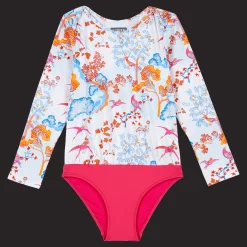 Vilebrequin Girls One-Piece Rashguard Peaceful Trees*Girls One-Piece