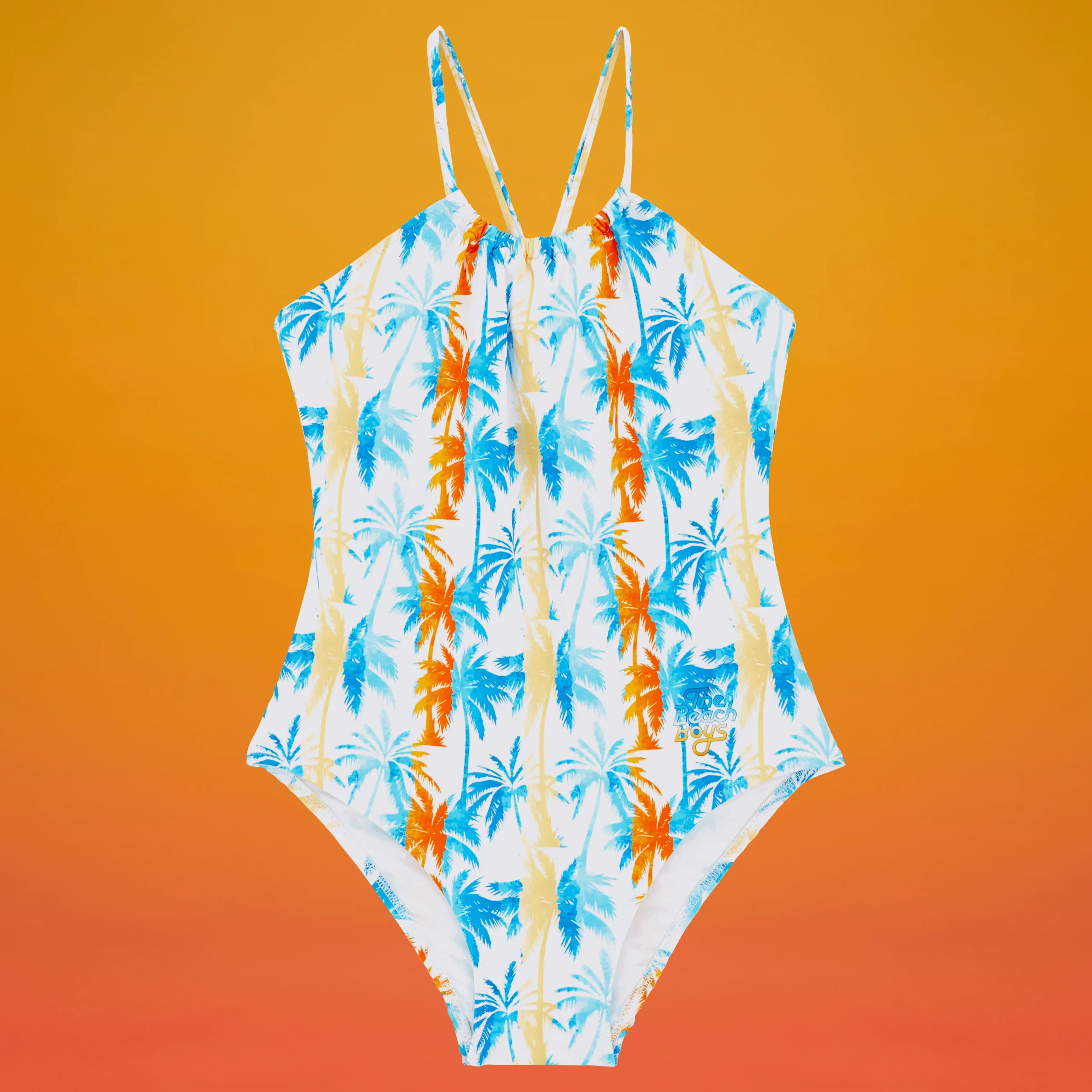 Vilebrequin Girls One-Piece Swimsuit Palms & Stripes - X The Beach Boys*Girls One-Piece