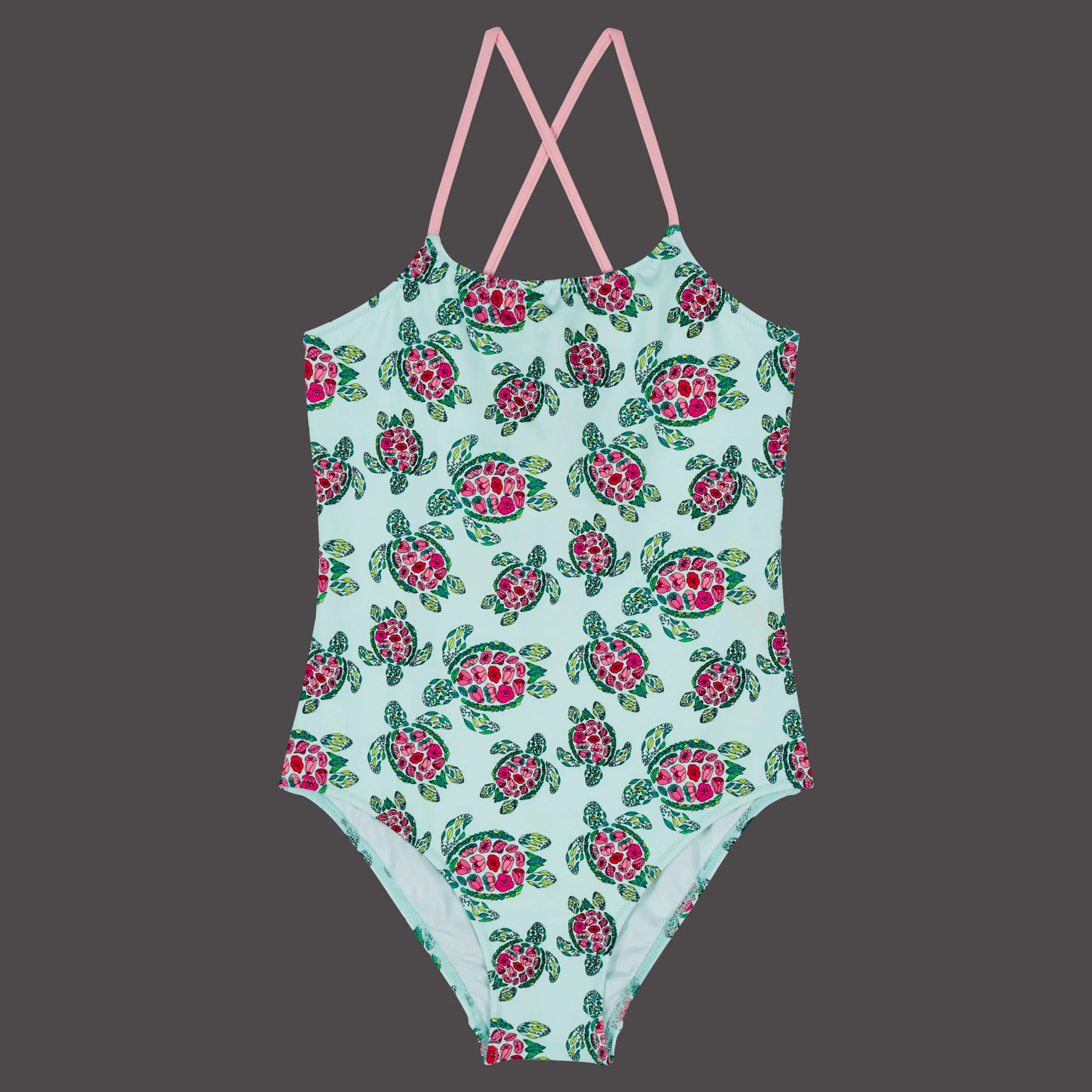 Vilebrequin Girls One-Piece Swimsuit Provencal Turtle*Girls One-Piece
