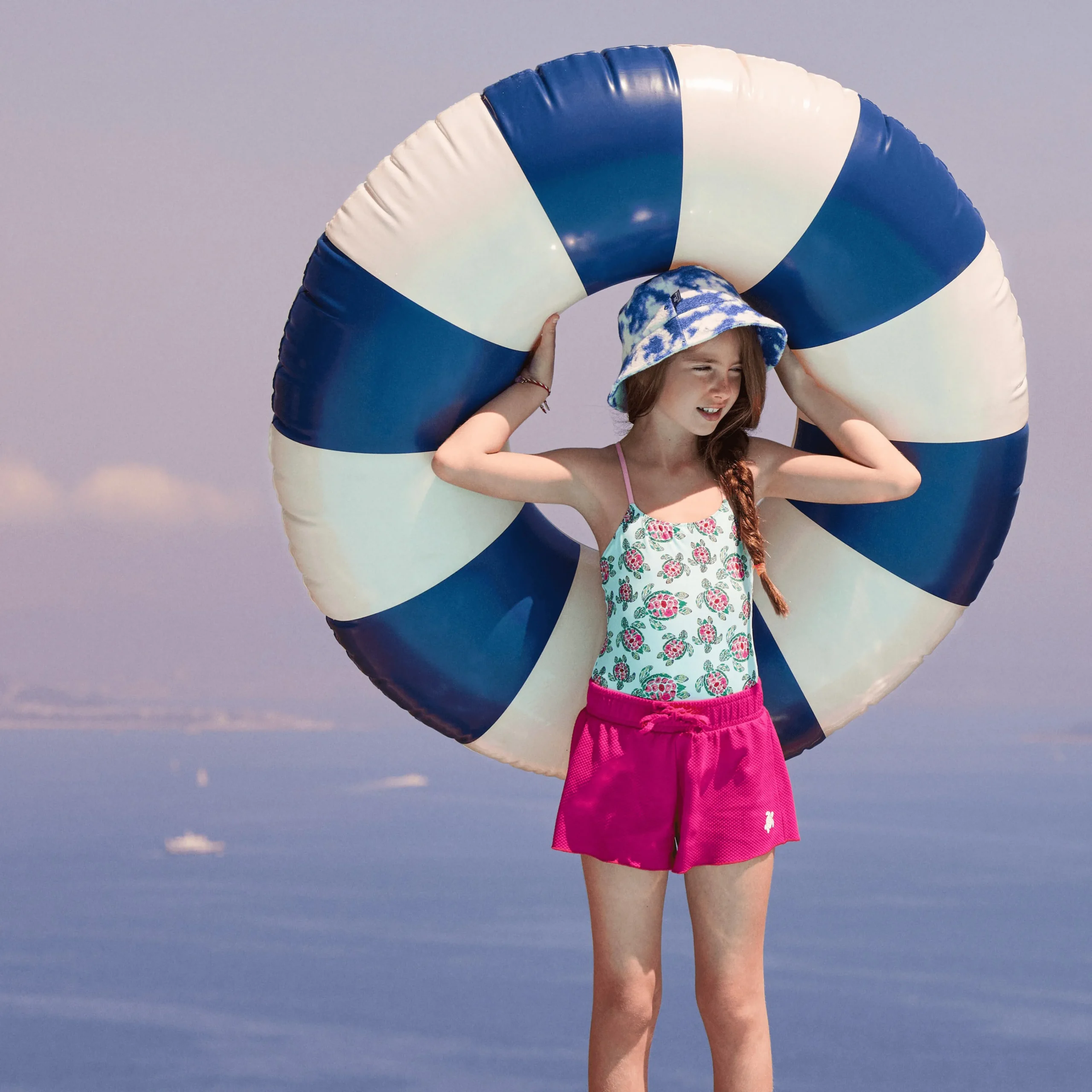 Vilebrequin Girls One-Piece Swimsuit Provencal Turtle*Girls One-Piece