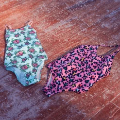 Vilebrequin Girls One-Piece Swimsuit Turtles Leopard*Girls One-Piece