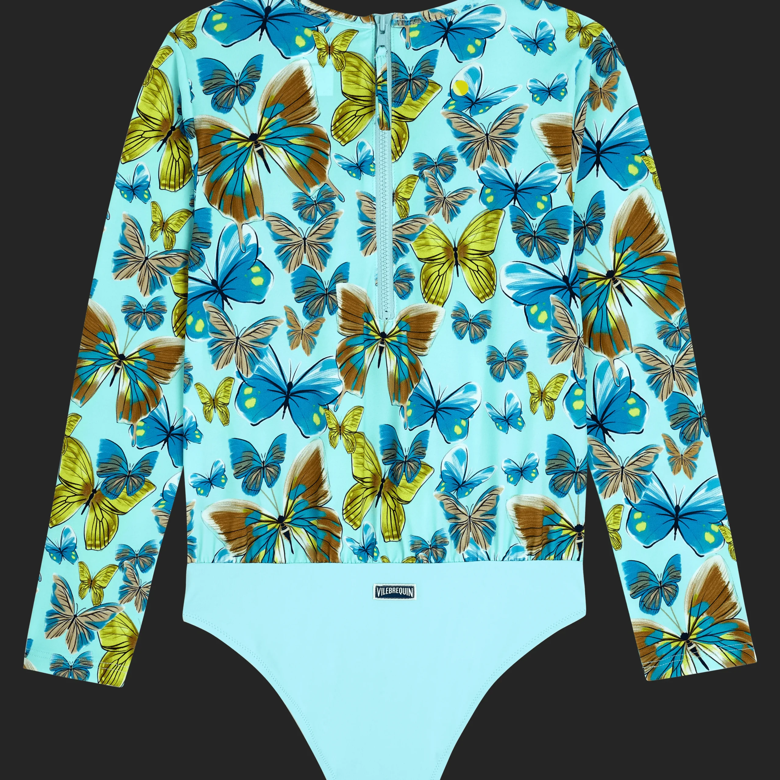 Vilebrequin Girls One-Piece Zipped Rashguard Butterflies*Girls One-Piece