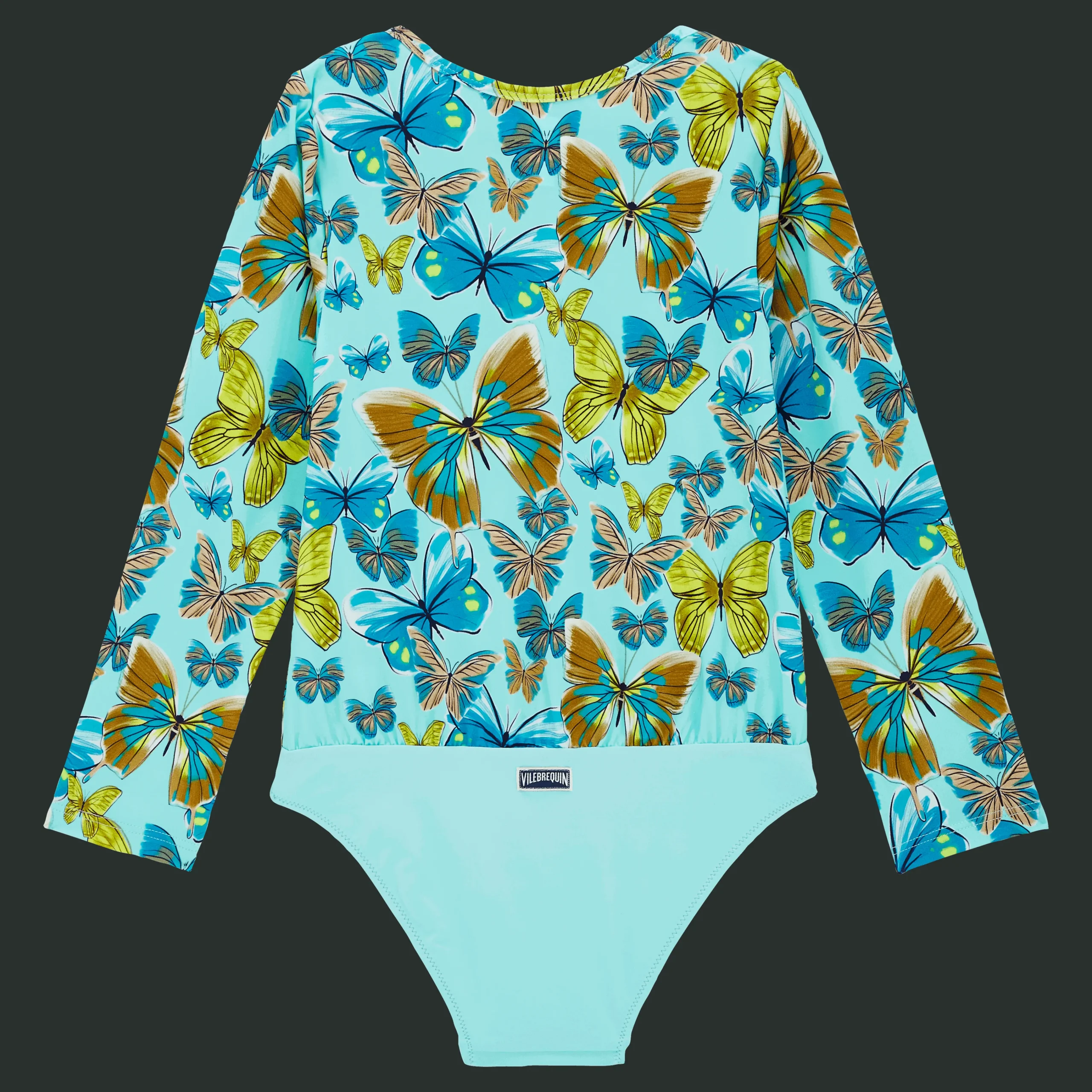 Vilebrequin Girls One-Piece Zipped Rashguard Butterflies*Girls One-Piece