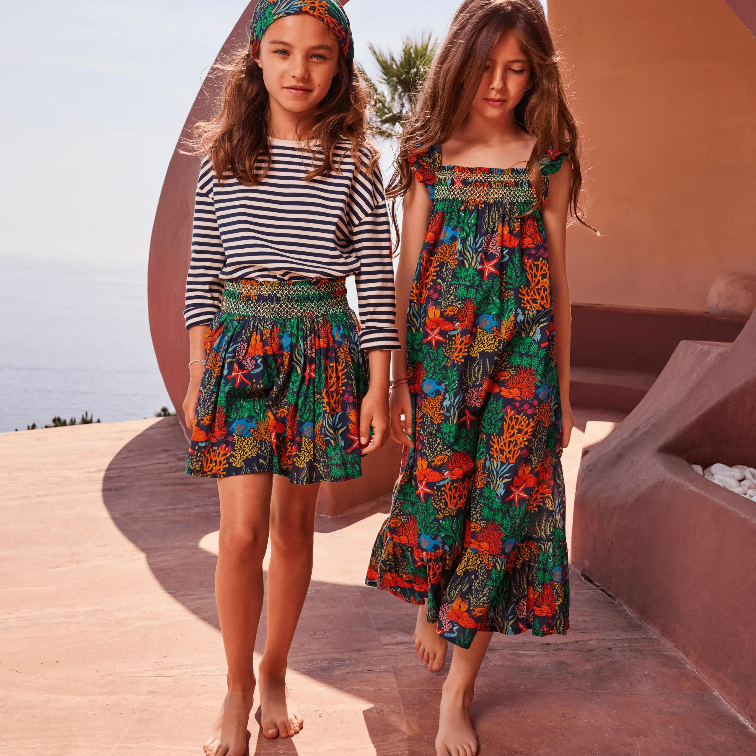 Vilebrequin Girls Skirt Fonds Marins Multicolores*Girls Skirts