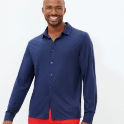 Vilebrequin Jersey Tencel Men Shirt*Men Shirts