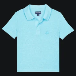 Vilebrequin Linen Boys Polo Shirt Solid*Boys Polos