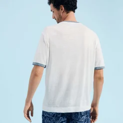 Vilebrequin Linen Men T-Shirt Poulpes Bicolores*Men T-Shirts
