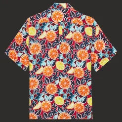 Vilebrequin Men Bowling Linen Shirt Presse Citron*Men Shirts