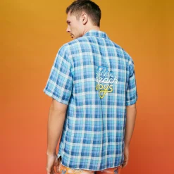 Vilebrequin Men Bowling Shirt Checks - X The Beach Boys*Men Shirts