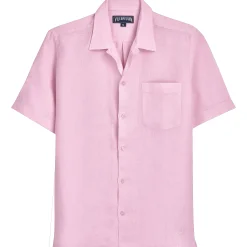 Vilebrequin Men Bowling Shirt Linen Solid*Men Shirts