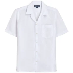 Vilebrequin Men Bowling Shirt Linen Solid*Men Shirts